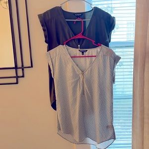 EXPRESS XS quarter zip tank blouses bundle